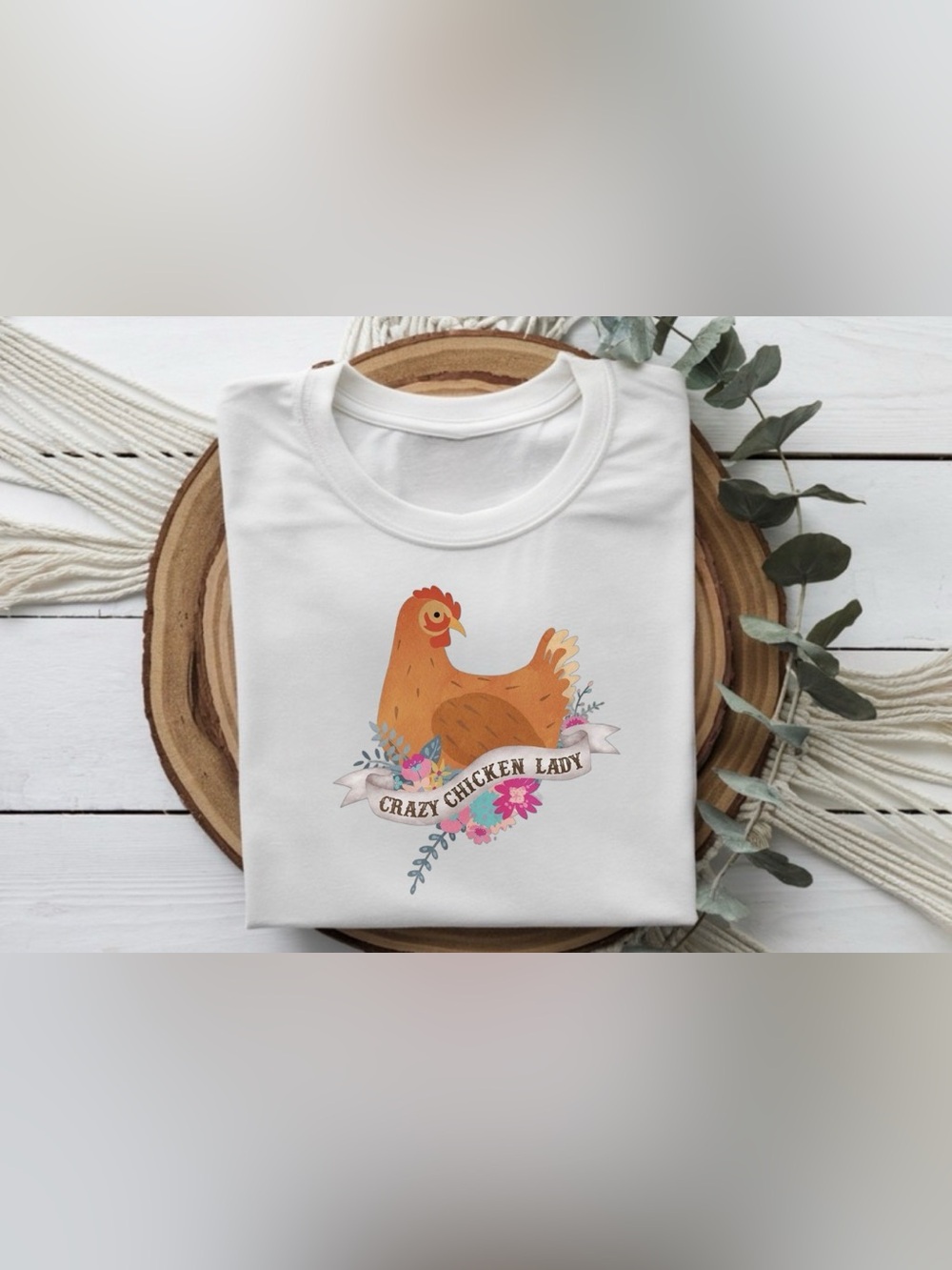 Crazy Chicken Lady Shirt | Funny Chicken Mom Tee